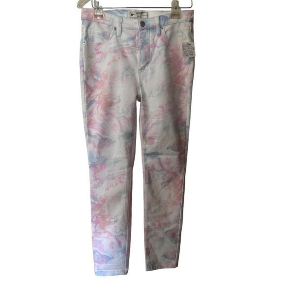 Free People Women’s‎ NWT Pastel Swirl Paint Pants Size 27